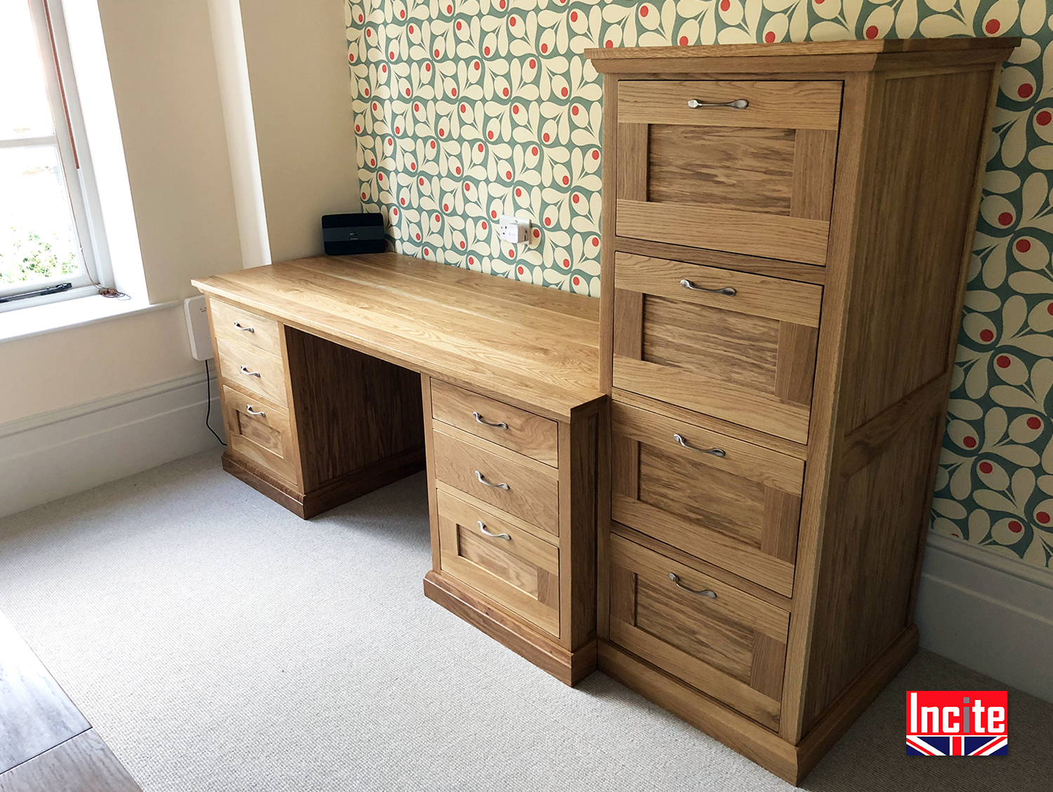 Bespoke store oak desk